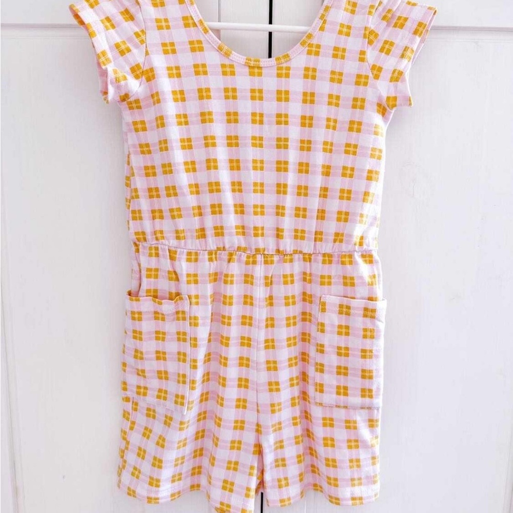 Alice & Ames Shortie Jumpsuit in Tartan Plaid - size 6